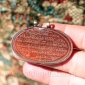 Подвеска-амулет из сердолика с надписью - фрагментом Корана