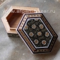 Деревянная шкатулка в с инкрустацией "Хатам". Иран, Исфахан, современная работа