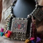 Старое кашмирское племенное колье с амулетами Тавиз (Tribal Kuchi Jewelry). Паки