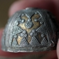 Старинная казахская деталь украшения - купол от накосного украшения.  Западный К