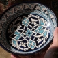 Керамическая тарелка "Бодия" или "Бадия" с традиционным хорезмским орнаментом. У