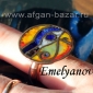 Перстень "Глаз Гора" -  перегородчатая эмаль, автор - Александр Емельянов