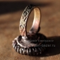 Перстень в бедуинском стиле со вставкой - бусиной "Хадж". Выполнен по мотивам тр