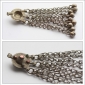 Крупная кучи кнопка с подвесами на цепях 1 шт. (Tribal Kuchi Jewelry)