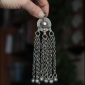 Крупная кучи кнопка с подвесами на цепях 1 шт. (Tribal Kuchi Jewelry)