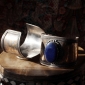 Афганский браслет в туркменском стиле с лазуритом