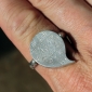 Кольцо-талисман с магическим квадратом и символами на двухсторонней печатке. Ира