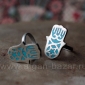 Перстень в виде марокканского амулета Хамса или Рука Фатимы