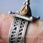Старый марокканский перстень с горячей эмалью 
