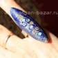 Традиционное мультанское кольцо с горячей эмалью - Old collectible Multan meenka