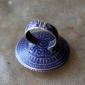 Традиционный мультанский перстень с эмалью и лазуритом