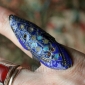 Традиционное мультанское кольцо с восстановленной эмалью. Пакистан, Мультан, вто