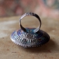 Традиционный мультанский перстень с эмалью и лазуритом.  Пакистан, Мультан, перв