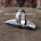 Традиционное мультанское кольцо с эмалью. Пакистан, Мультан, вторая половина 20-