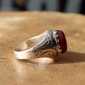Мужской перстень в восточном стиле с сердоликом