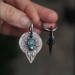 серьги авторские  крупные этнические ручная работа