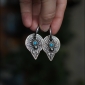серьги авторские  крупные этнические ручная работа