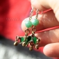 Серьги, сделанные из деталей старых афганских украшений. Авторская переработка -