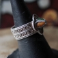 Старый марокканский перстень с горячей эмалью. Марокко, Тизнит, 20-й век