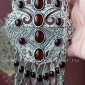 Колье в стиле туркменского нагрудного украшения