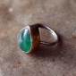 Турецкий перстень с зеленым камнем
