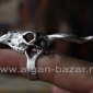 Кольцо в виде черепа антилопы Unusual Silver plated Tribal Boho Ring  shaped in 
