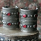 Пара туркменских браслетов традиционной формы "Билезик". Афганистан, туркмены Эр