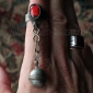 Туркменский перстень от набора с кольцами. Афганистан, туркмены, 20-й век