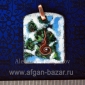 Кулон-амулет в древнеегипетском стиле "Глаз Гора или Око Уджат". Медь, горячая п