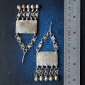Старые египетские серьги с геометрическим орнаментом - амулеты церемонии Зар. Ег