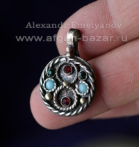 Филигранная подвеска из советской монеты по мотивам армянских и курдских украшен