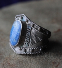 Винтажный афганский перстень с лазуритом. Афганистан, конец 20 в.