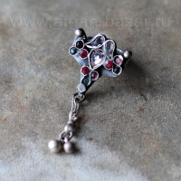 Перстень с бубенчиками, сделанный из деталей старых афганских украшений Перстень с бубенчиками, сделанный из деталей старых афганских украшений