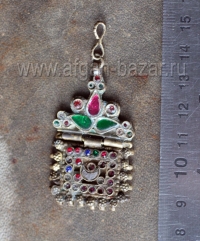 Афганская подвеска-амулет, деталь наголовного украшения