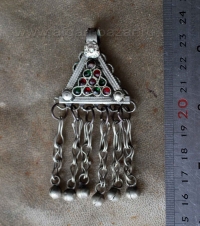 Афганская подвеска, деталь украшения или костюма. Афганистан или Пакистан, племе