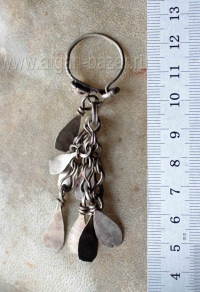 Афганская сережка без пары.  Афганистан или Пакистан, племена Кучи (Kuchi jewelr