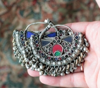 Височные подвески. Пакистан, племена Кучи (Kuchi Tribal jewelry), 20 в.