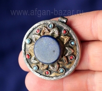 Афганская подвеска в восточном стиле с лазуритом