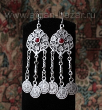 Серьги в стиле Ориентализм с имитациями турецких монеток Серьги в стиле Ориентализм с имитациями турецких монеток