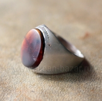 Афганский винтажный перстень со старым сердоликом. Афганистан, Бамиан, народност