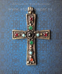 Кулон-крест в византийском стиле. Автор - Александр Емельянов