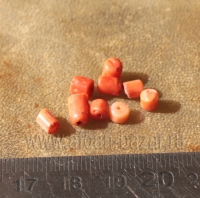 Винтажные коралловые бусины. Средиземноморский коралл, детали йеменских и арабск