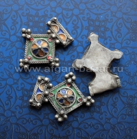 Марокканская подвеска - амулет "Богдад" (Boghdad) с перегородчатой эмалью 