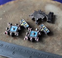 Марокканская подвеска-амулет "Богдад" (Boghdad) с горячей эмалью.  Авторская гор