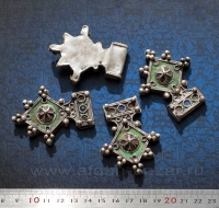 Марокканская подвеска - амулет "Богдад" (Boghdad) с перегородчатой эмалью