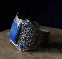 Афганский браслет с лазуритом. Афганистан или Пакистан, современная работа