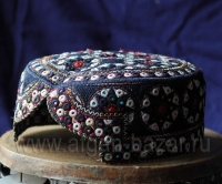 Традиционная афганская тюбетейка "Кулох".  Афганистан, современная работа