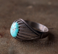 Винтажный мужской перстень с бирюзой. Иран или Ближний Восток, 20-21 вв.