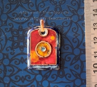 Александр Емельянов. кулон "Солнце". Медь, горячая перегородчатая эмаль