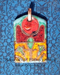 Александр Емельянов. кулон в египетском стиле "Ра-м-Ахет" (Солнце на горизонте).